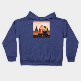 Alyonushka. Flat design based on folk tales Kids Hoodie